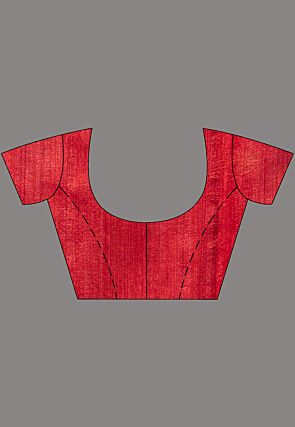 Bengal Handloom Pure Silk Saree in Red