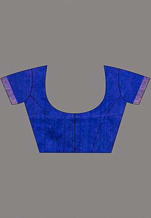 Bengal Handloom Pure Silk Saree in Royal Blue