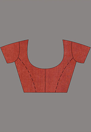 Bengal Handloom Pure Silk Saree in Rust