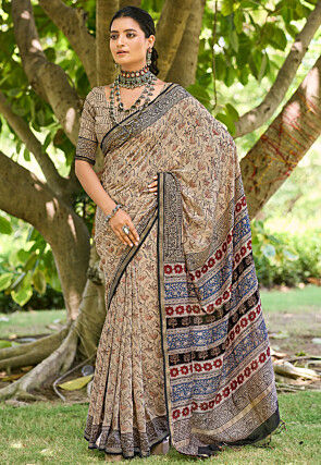Block print saree online hotsell