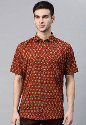 Shirts Block Print Ethnic Wear for Men Buy Latest Indian Outfits for Men Online Utsav Fashion