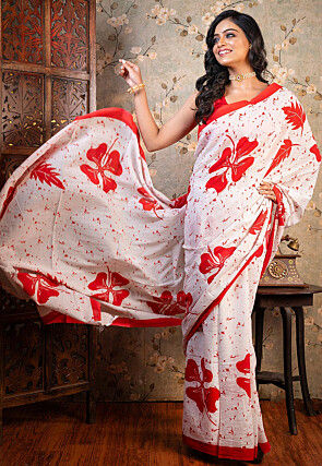 Block print saree online shop