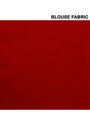 Block Printed Pure Crepe Multiple Joints Saree in Orange