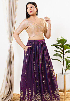 Brocade Blouse in Beige