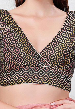 Brocade Blouse in Black