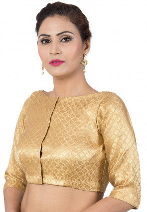 Brocade Blouse in Golden