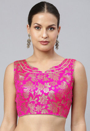 Brocade Blouse in Pink