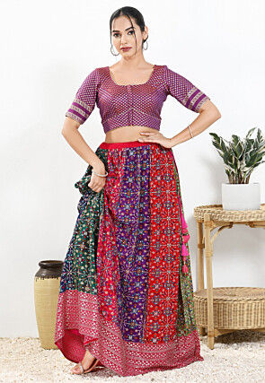 Brocade Blouse in Purple