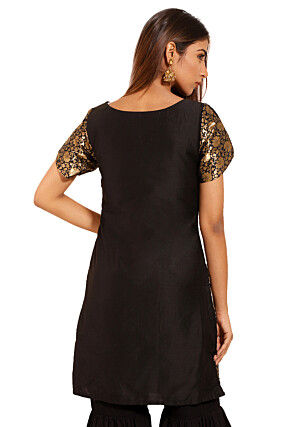 Brocade Kurti in Black