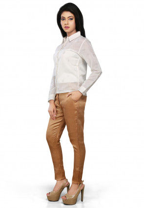 Brocade Pant in Golden