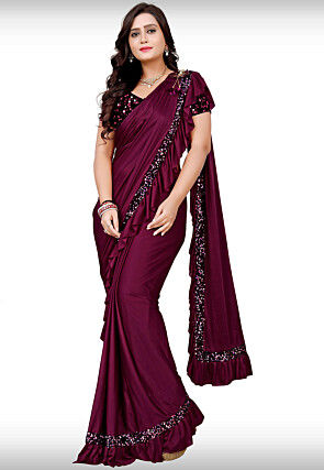 Lycra Sarees Online: Buy Lycra Fabric Sarees for Women in India