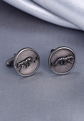 Calm Chetaah Metallic Cufflink Pair