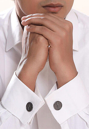 Calm Chetaah Metallic Cufflink Pair