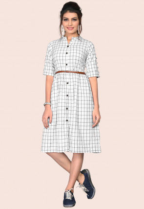 Checkered cotton kurtis new arrivals