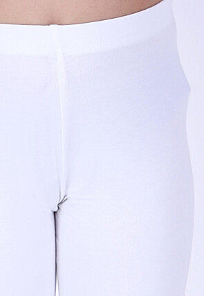 Chikankari Pure Cotton A Line Kurta Set in White