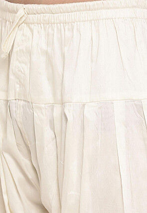 Chikankari Pure Cotton Dhoti Kurta in Pink