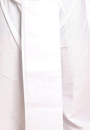 Chikankari Pure Cotton Dhoti Kurta in Yellow