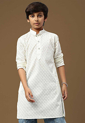 White kurta pajama outlet for girls
