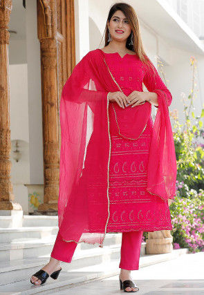 Buy Chikankari Rayon Pakistani Suit in White Online : KER125 - Utsav ...