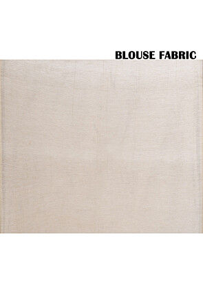 South Indian Sico Saree in Fawn