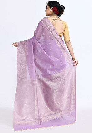 South Indian Sico Saree in Purple
