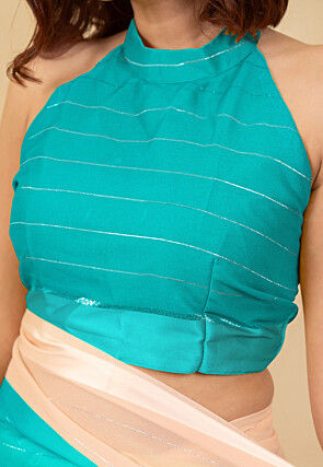 Woven Georgette Saree in Multicolor