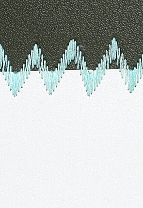 Color Blocked PU Coin Pouch in Olive Green and Black