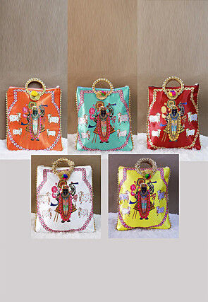Combo Digital Printed Shantoon Potli Bag in Multicolor