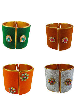 Combo Stone Studded Cuff