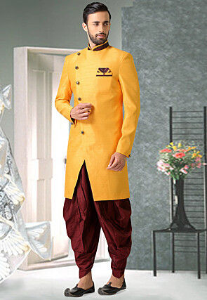 strapless open back dress Designer Cotton Jamdani Panjabi for Men main image 1