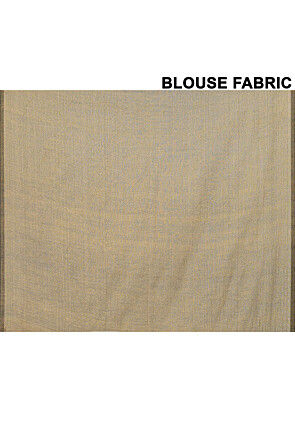 Contrast Cotton Saree in Dark Brown