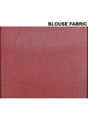 Contrast Cotton Saree in Multicolor