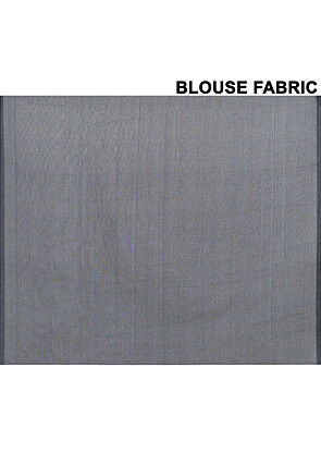 Contrast Cotton Saree in Olive Green