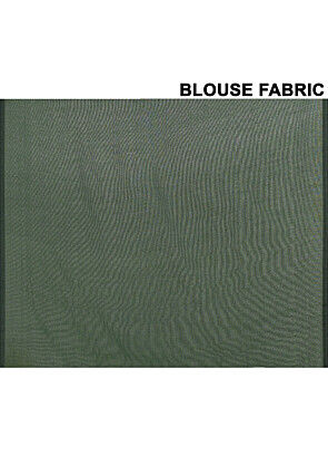 Contrast Cotton Saree in Teal Blue