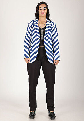 Contrast Pure Cotton Crop Top Set in Black