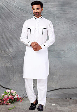 White Pathani Suits Ethnic Wear for Men Buy Latest Indian Outfits for Men Online Utsav Fashion