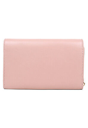Contrast Trim PU Hand Bag in Pink