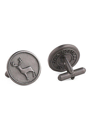 Daring Deer Metallic Cufflink Pair