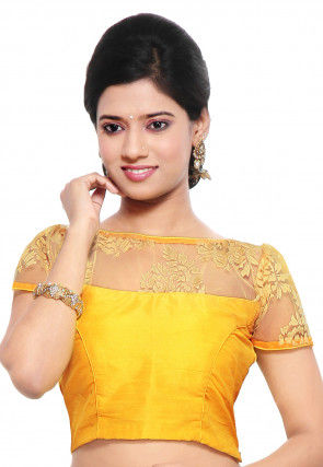 designer yellow blouse
