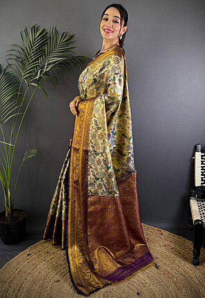 Dharmavaram Saree in Golden