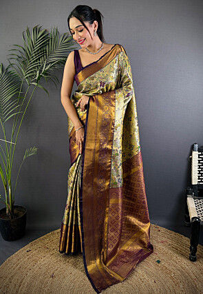 Dharmavaram Saree in Green