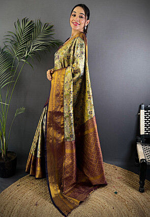 Dharmavaram Saree in Green