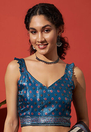 Digital Print Tissue Silk Saree in Cream