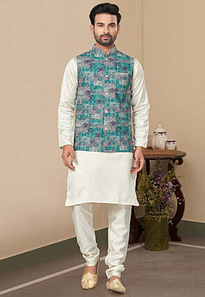 New designer latest printed cotton men''s kurta pajama at Rs 598/piece in  Surat