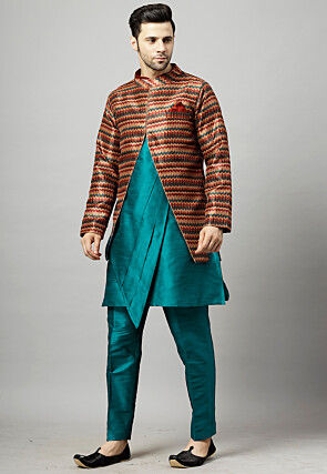 Page 18 Blue Resham Ethnic Wear for Men Buy Latest Indian Outfits for Men Online Utsav Fashion