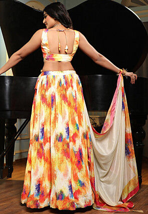multicolor designer lehenga