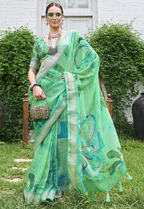 Page 3 Buy Green Sarees Online with Latest Trendy Styles