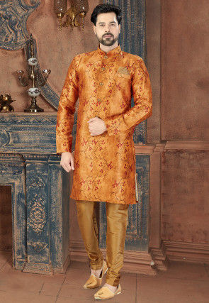 Page 2 Orange Sherwani Indian Wear for Men Buy Latest