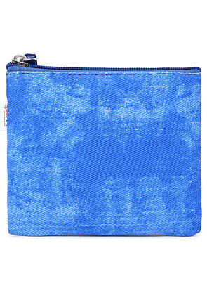 Digital Printed Canvas Coin Pouch in Blue