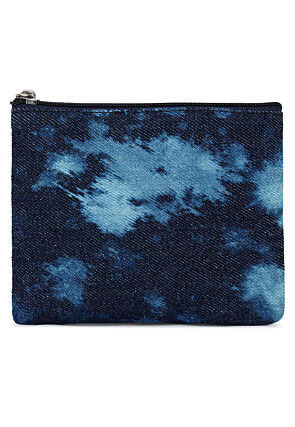 Digital Printed Canvas Coin Pouch in Blue